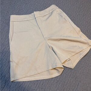 Princess Polly High Waist Cream Shorts